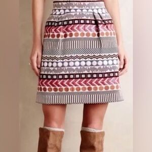 Anthropologie Nomad Morgan Carper Skirt